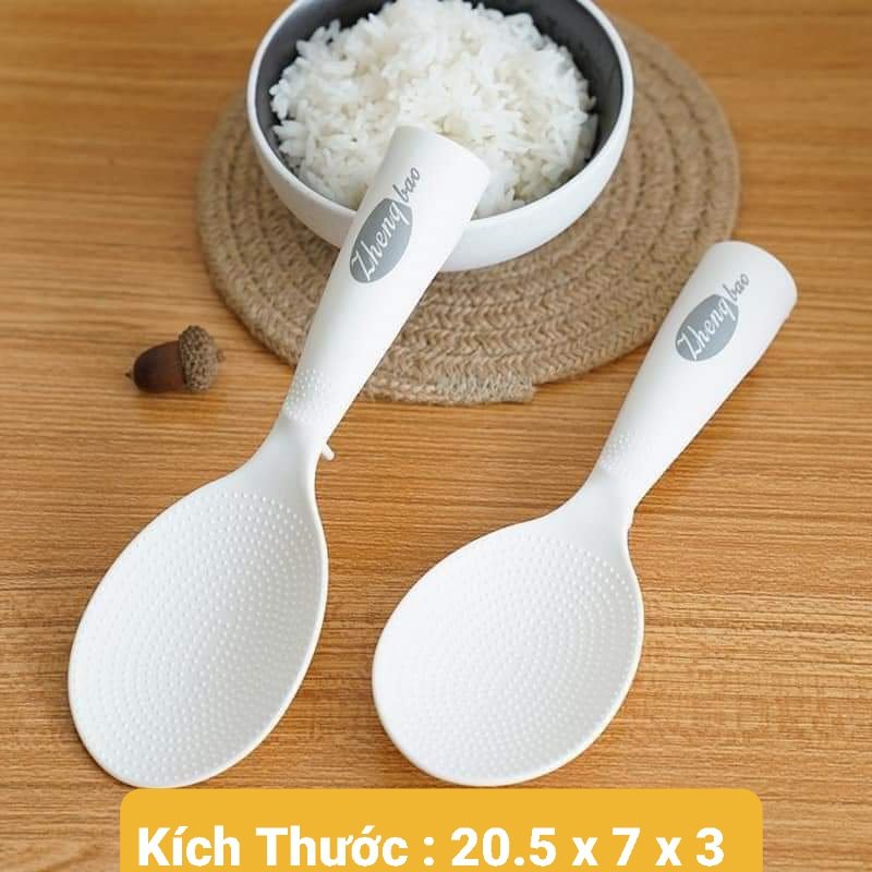Muôi xới cơm chống dính nhựa PP an toàn chịu nhiệt 120 độ C, Thìa, môi xới cơm cao cấp