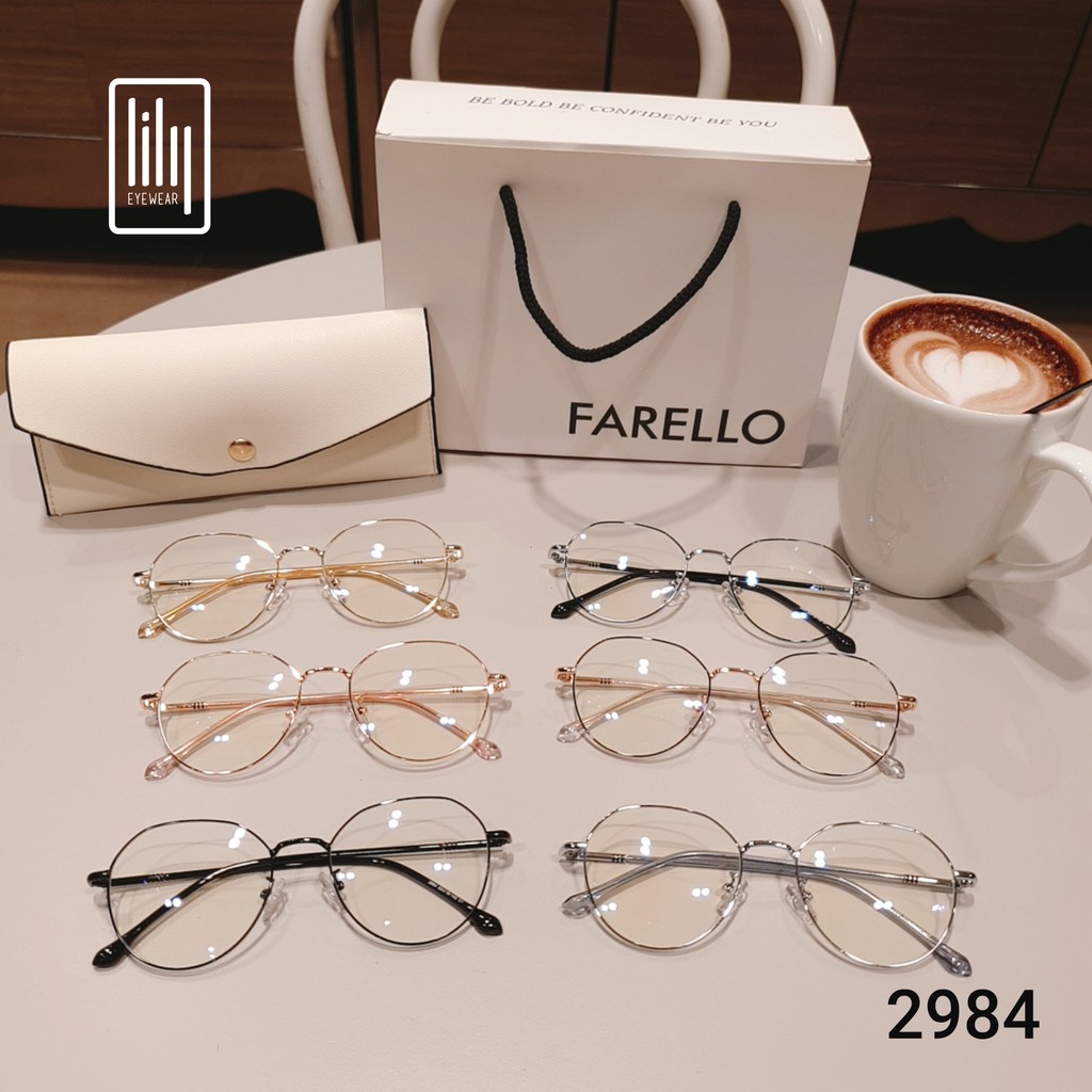 Gọng kính cận nữ Lilyeyewear kim loại, mắt tròn, nhiều màu - Y2984 #7