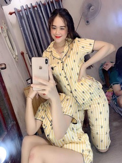 ĐỒ BỘ LỤA SATIN SỌC VICTORY SECRET 🌼