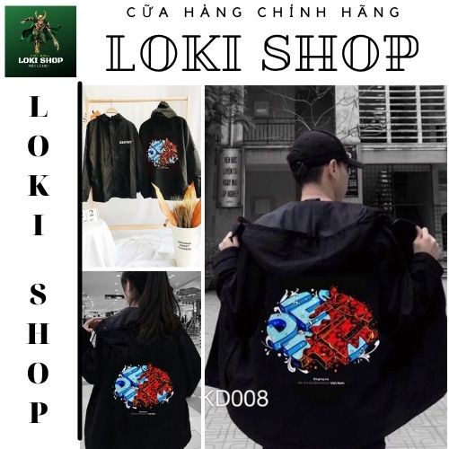 Áo Khoác Dù Chống Nắng dành cho nam nữ và cặp đôi LOKI SHOP Có 2 Màu, Unisex Form Rộng DEGREYJacket Ulzzang | BigBuy360 - bigbuy360.vn