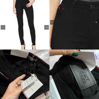 Quần tommy dáng skinny đen tuyền