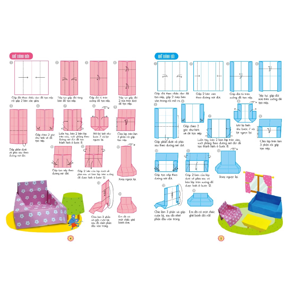 Sách - Em Tập Gấp Hình Cơ Bản (5-6 Tuổi) (Tái Bản 2018)