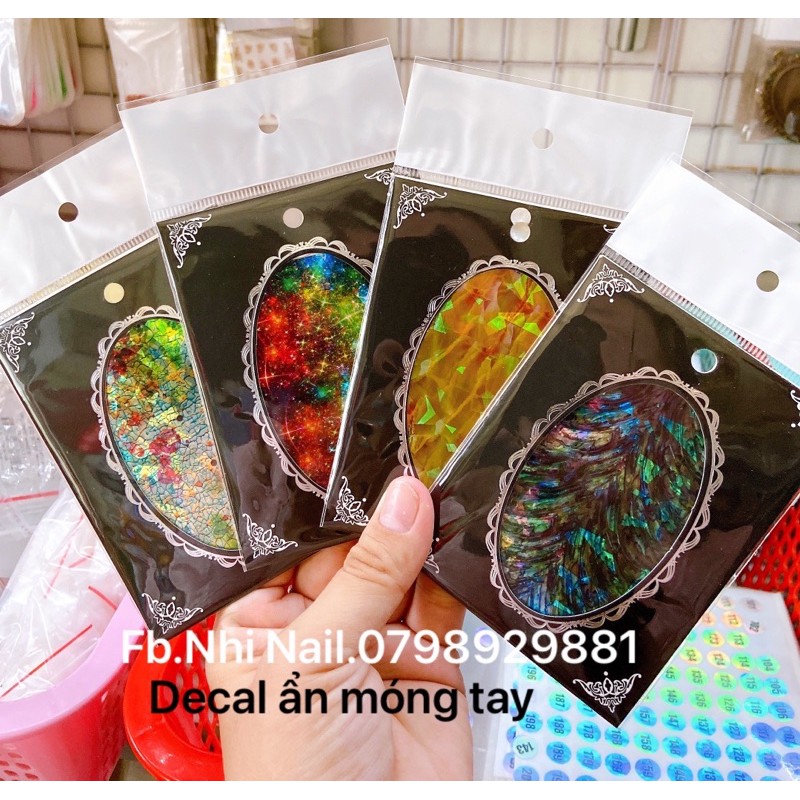 Giấy decal dán,ẩn móng tay