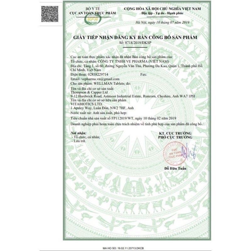 Vitamin Wellteen Her cho bé gái hộp 30 viên