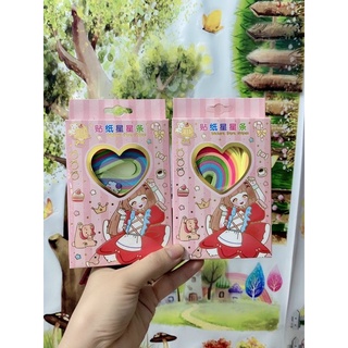 Gấp sao dạ quang kèm Sticker