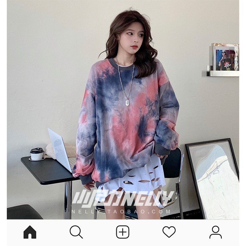 [SẴN Áo nỉ sweater da cá Nelly Heybig mã NNL209
