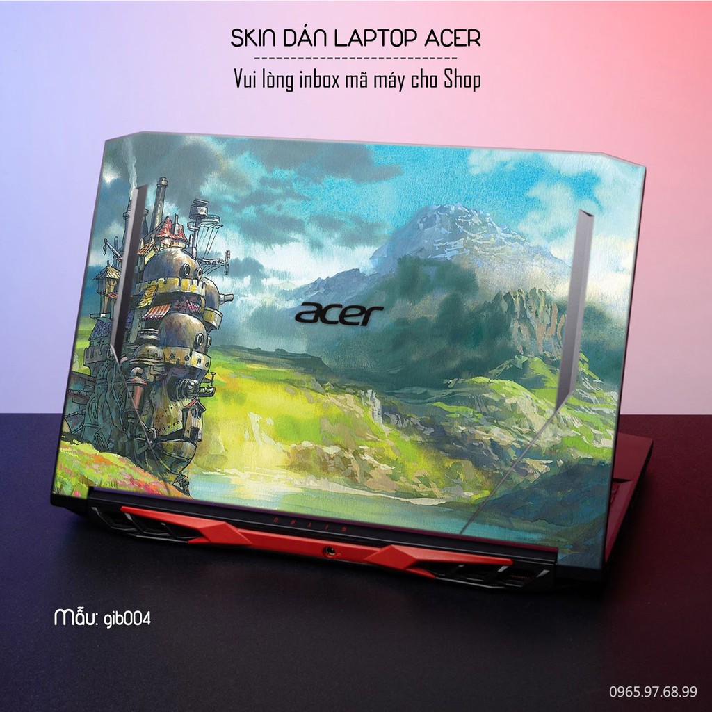 Dán decal cho các dòng Laptop Acer in hình dêc thương cực đẹp theo yêu cầu