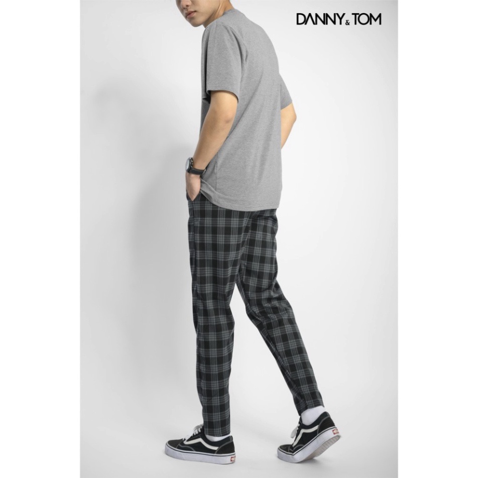 Quần dài nam caro lưng thun Lexi chất vải hàn tây chuẩn đẹp , form regular , trẻ trung DP08 – DANNYTOM