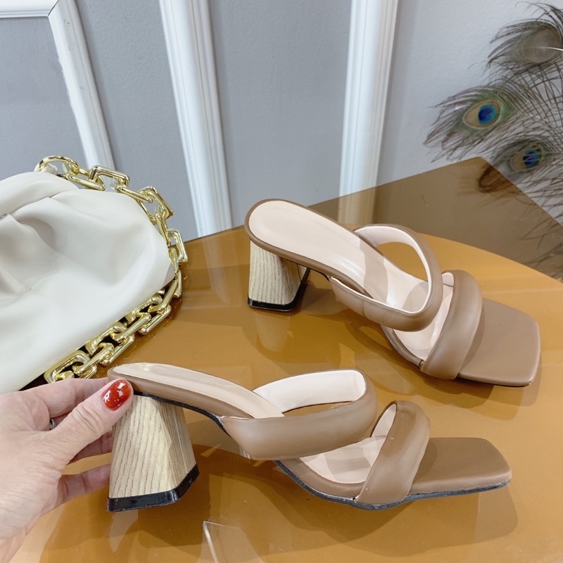❤️ HOTTREN 2022❤️ HÀNG CÓ SẴN GUỐC 2 quai mềm gót 5cm