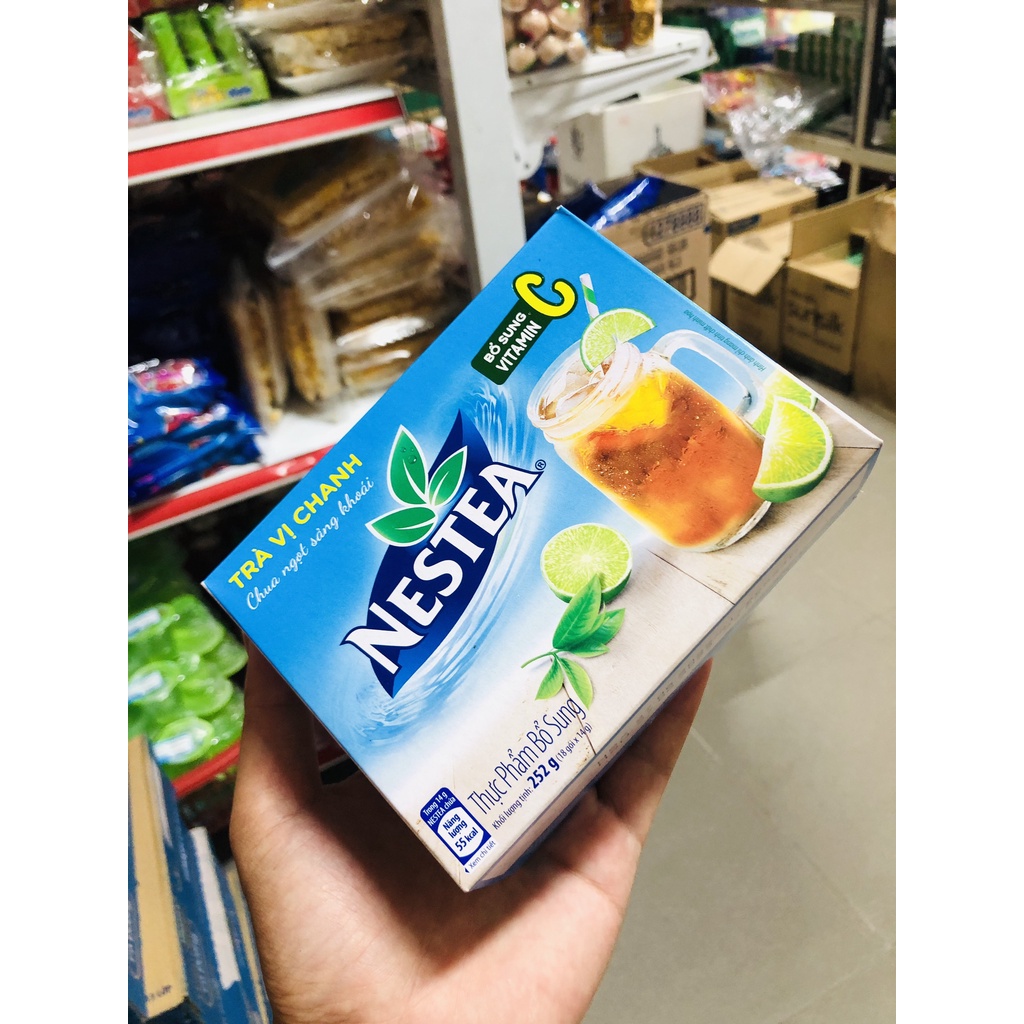 Trà chanh Nestea hộp 252gram .