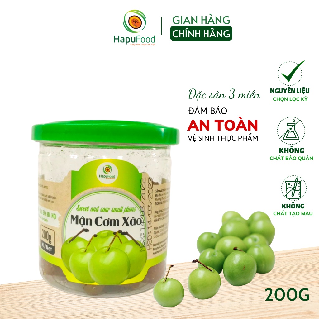 Mận cơm xào gừng chua ngọt 200g HAPUFOOD, chua ngon, đảm bảo ATVSTP