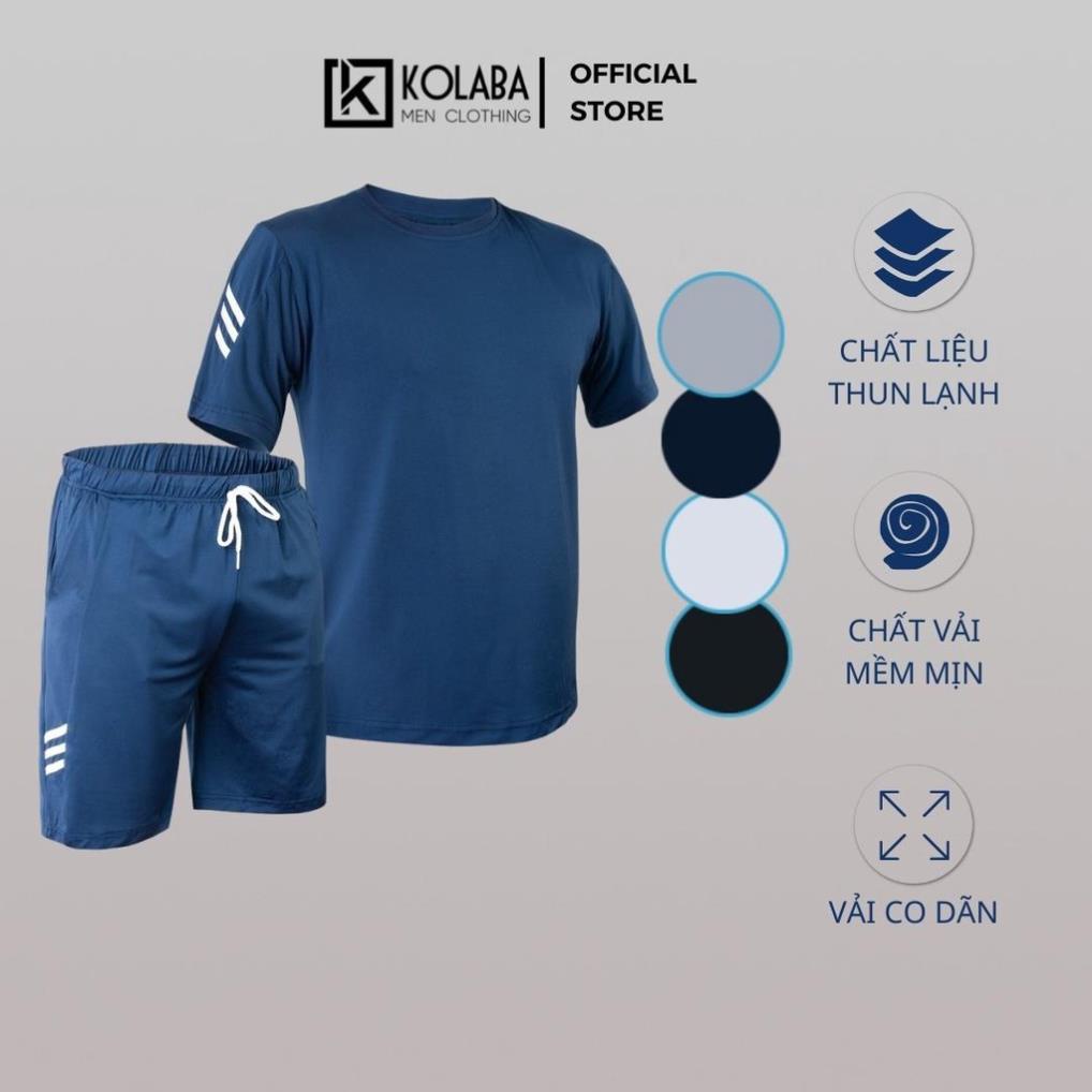 Bộ Thể Thao Nam chất thun co Giãn 4 Chiều , năng động mùa Hè, 4 màu trẻ trung KOLABA BT10 New