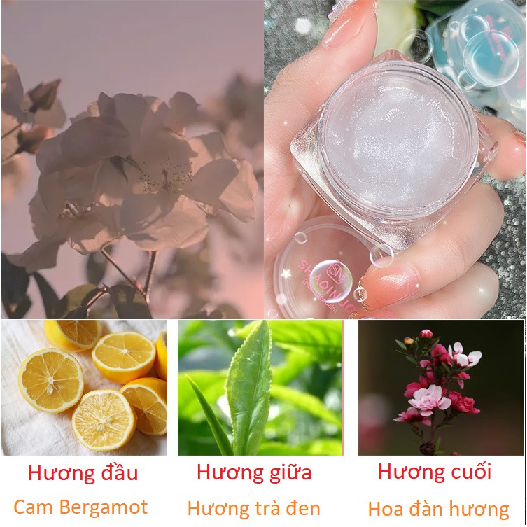 Gel dưỡng ẩm body ánh nhũ bắt sáng hương nước hoa hàng nội địa Trung BD01