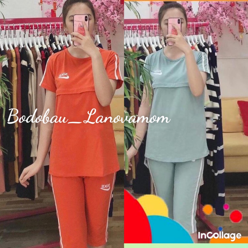 Bộ đồ bầu và sau sinh LỬNG THUN COTTON kiểu dáng thể thao trẻ trung năng động BL851