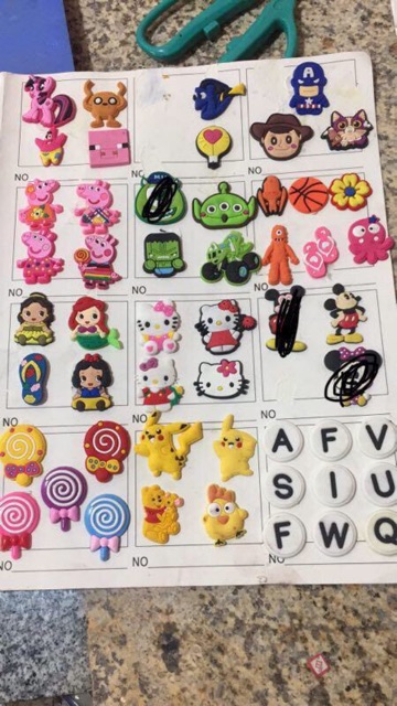 STICKER GẮN DÉP CROCS , DÉP CÁ SẤU,SỤC𝑭𝒓𝒆𝒆𝒔𝒉𝒊𝒑