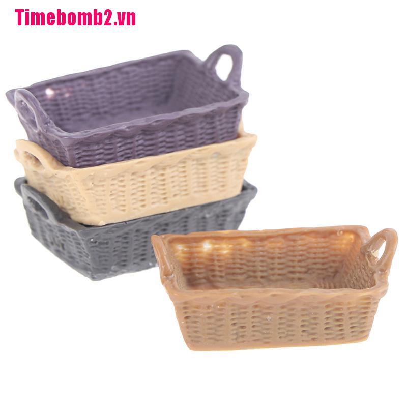 Giỏ Đựng Đồ Chơi Mini Bằng Nhựa Resin Dễ Thương