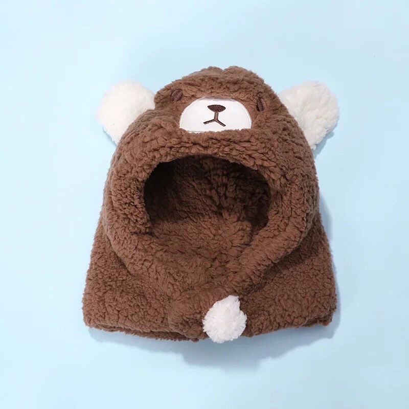 Mũ lông cừu siêu ấm cho bé trai bé gái sale 88k
