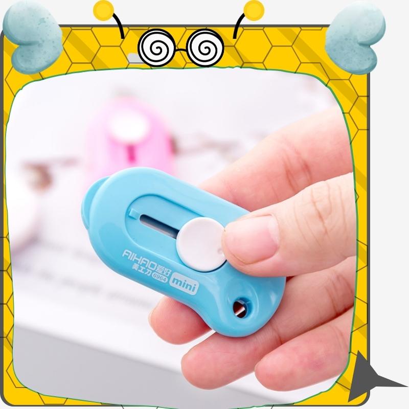 Dao rọc giấy mini hình đám mây dễ thương, dao rạch giấy nhỏ gọn tiện lợi có thể làm móc chìa khóa