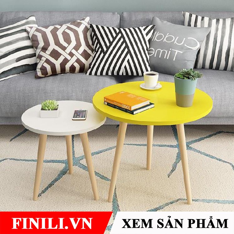 Bàn sofa kiểu dáng đẹp màu gỗ FNL-54