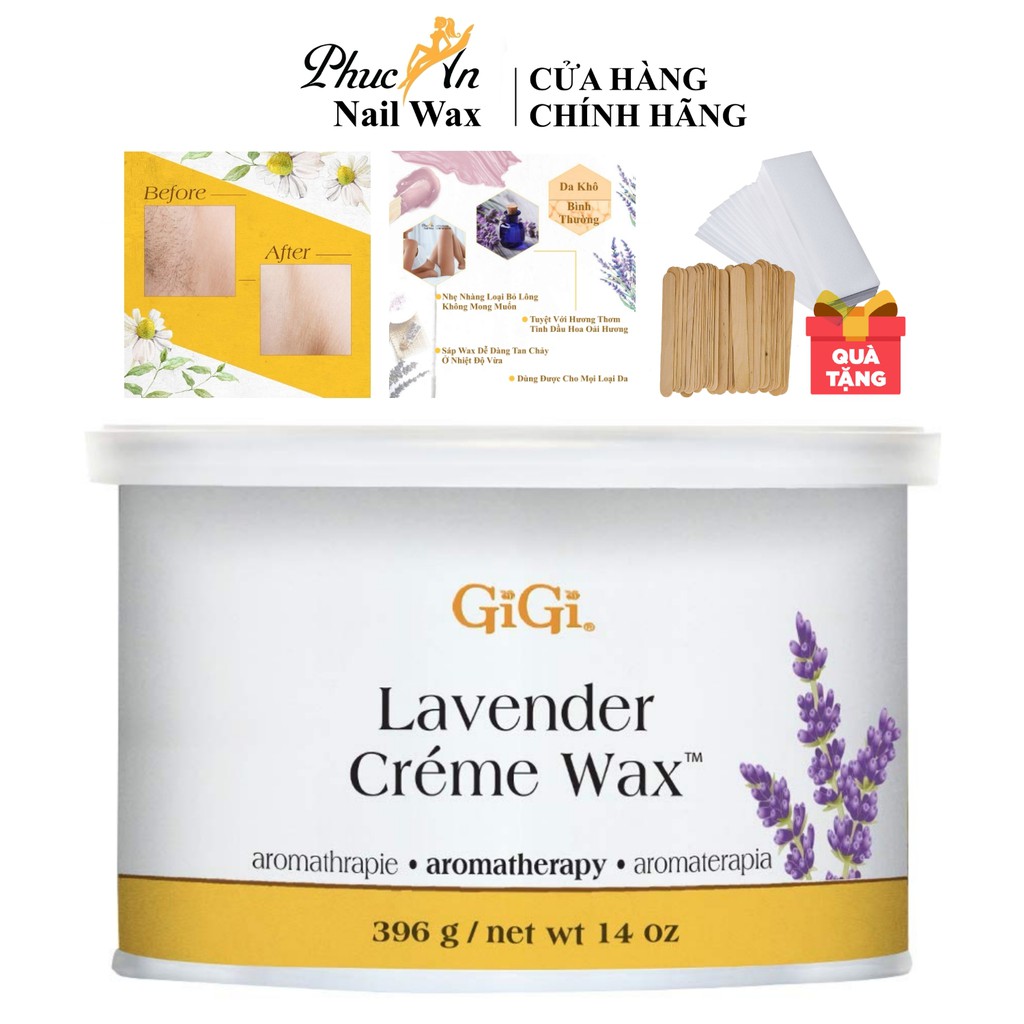 Tẩy Lông Wax GiGi Lavender Crème Wax Tinh Chất Hoa Oải Hương , Sáp Wax GiGi Wax Nóng Waxing Tẩy Lôn