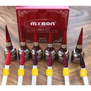 sơn gel đỏ mxbon lẻ