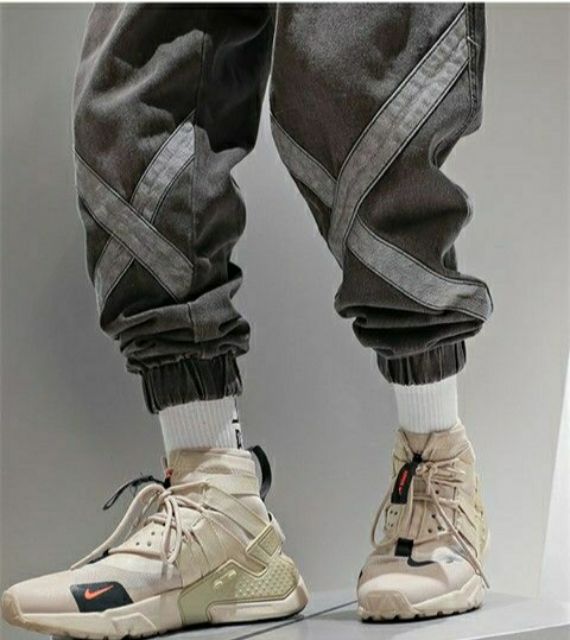 [ORDER] Quần Jogger Jeans Chữ X Màu Khói | BigBuy360 - bigbuy360.vn