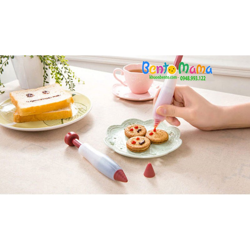 Bút viết chữ trang trí bento silicon toạ hình trang trí bento trang trí bánh