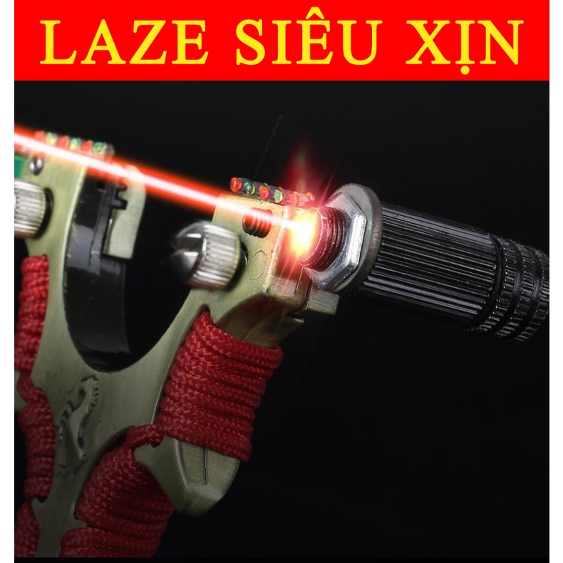 [Giá Chuẩn] Ná ngựa, NÁ thun hình NGỰA kèm đèn LAZER Nguyên Khối INOX kèm full phụ kiện, laze, cân nước, la bàn,..