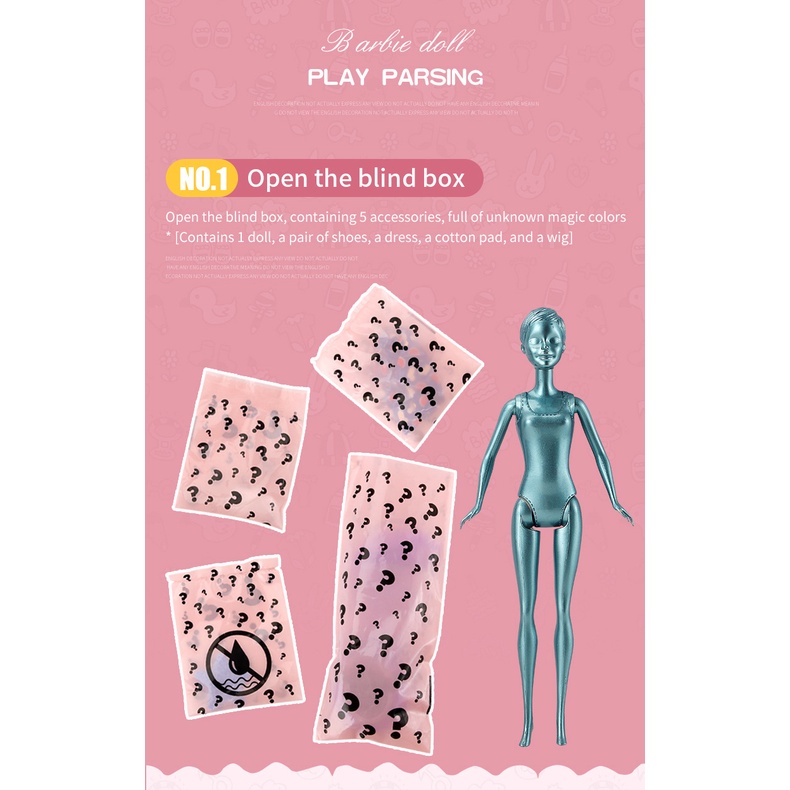Búp Bê Barbie Thay Đổi Màu Sắc Đáng Yêu Cho Bé