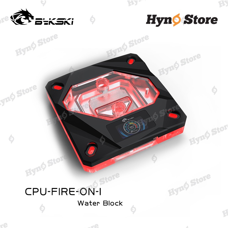 Block CPU Intel Bykski kèm đồng hồ hiển thị nhiệt độ màu Thiết kế mới Tản nhiệt nước custom - Hyno Store