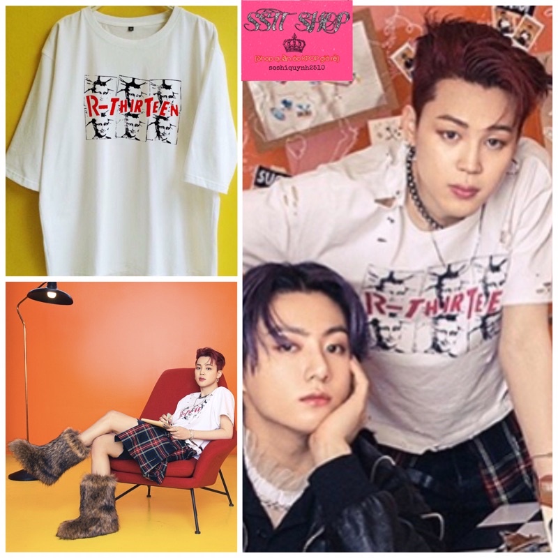 (Tặng ảnh BTS)Áo BTS Jimin batman