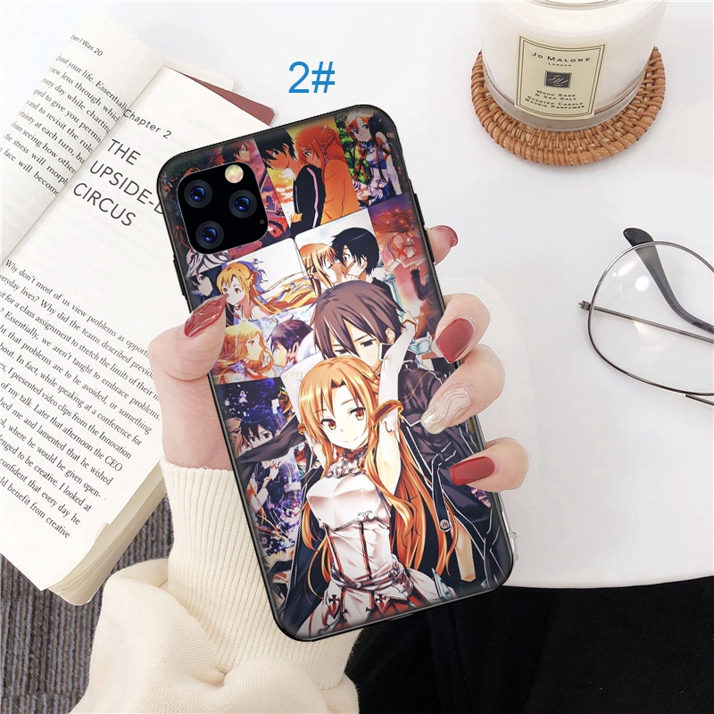 Ốp điện thoại in hình Sword Art Online cho iPhone 5 5s Se 6 6S 7 8 Plus X XR Xs Max