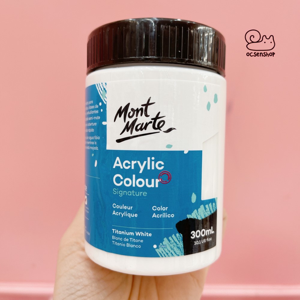 Màu Acrylic Mont Marte 300ml - Trắng