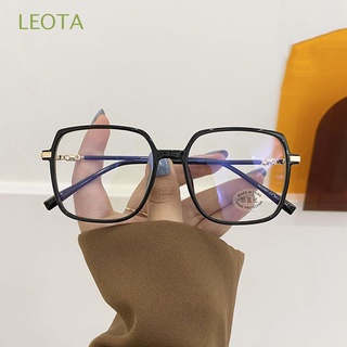 LEOTA Men Radiation Protection Glasses Fashion Anti-blue Light Computer Glasses Women Big Frame Transparent Korean Frosted Eye Protection Eyewear