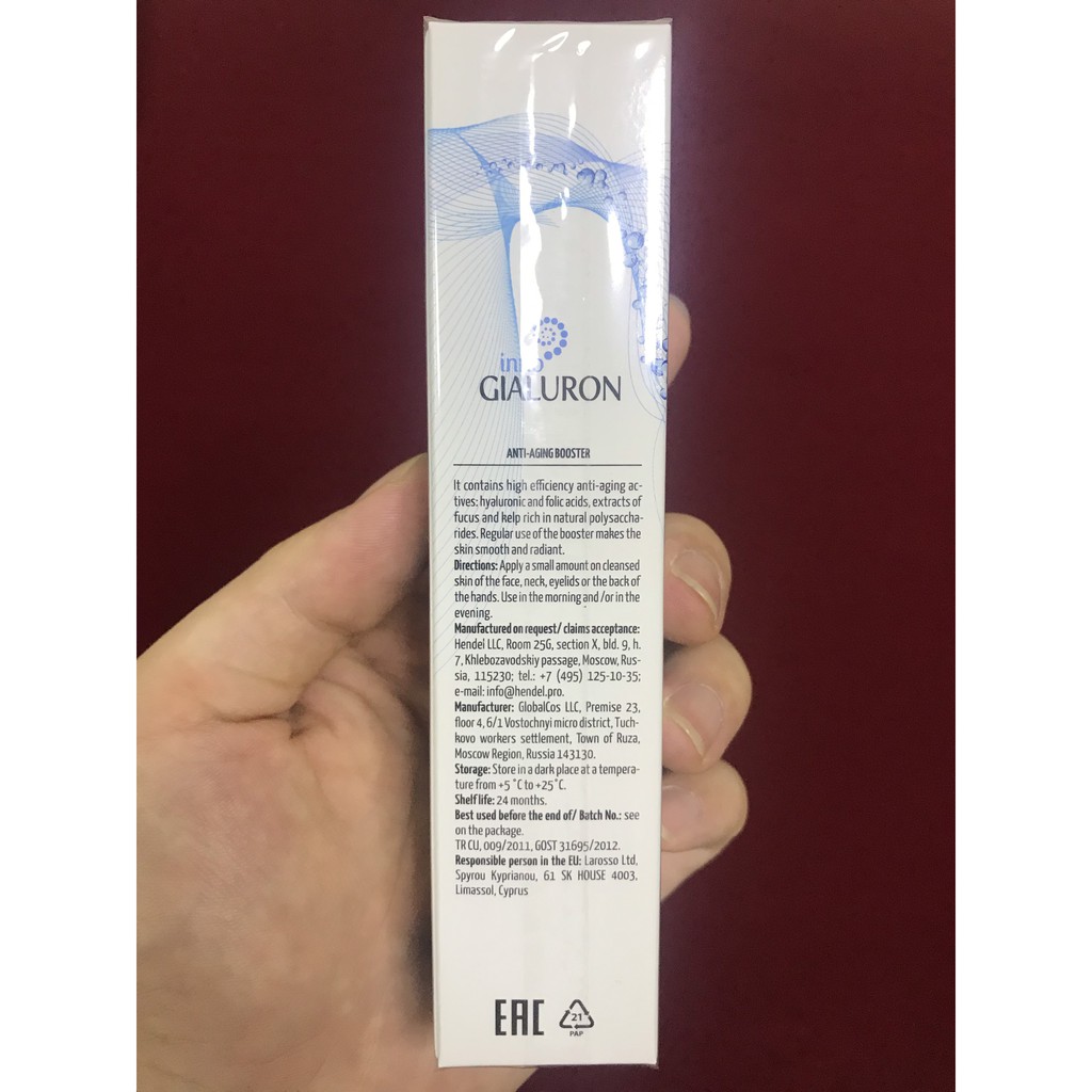 [SALE] [CAM KẾT 100% CHÍNH HÃNG] Kem Chống Lão Hóa Da, Mờ Nếp Nhăn Inno Gialuron Nga 40ml