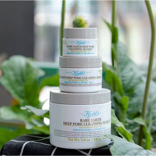 Mặt Nạ Đất Sét Kiehl's Rare Earth Deep Pore Cleansing Masque Dưỡng Trắng Sạch Mụn Đầu Đen 14ml 125ml