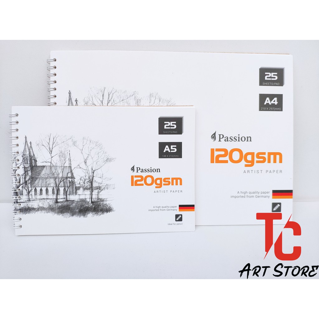 Sổ vẽ PASSION A4 / A5 120gsm - Sổ SKETCHBOOK PASSION 120gsm