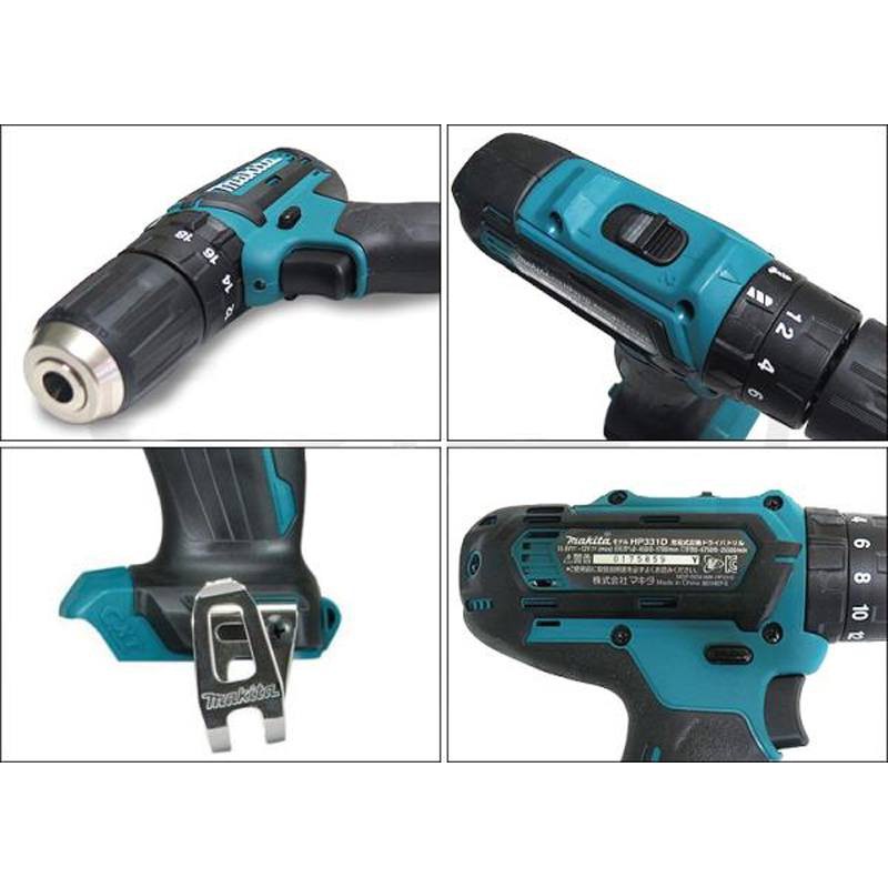 Thân máy khoan búa và vặn vít dùng pin 12V Makita HP333. BN.