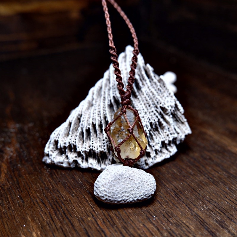 NECKLAKE MACRAMÉ  Vòng cổ thắt dây, handmade, dây chuyền thủ công