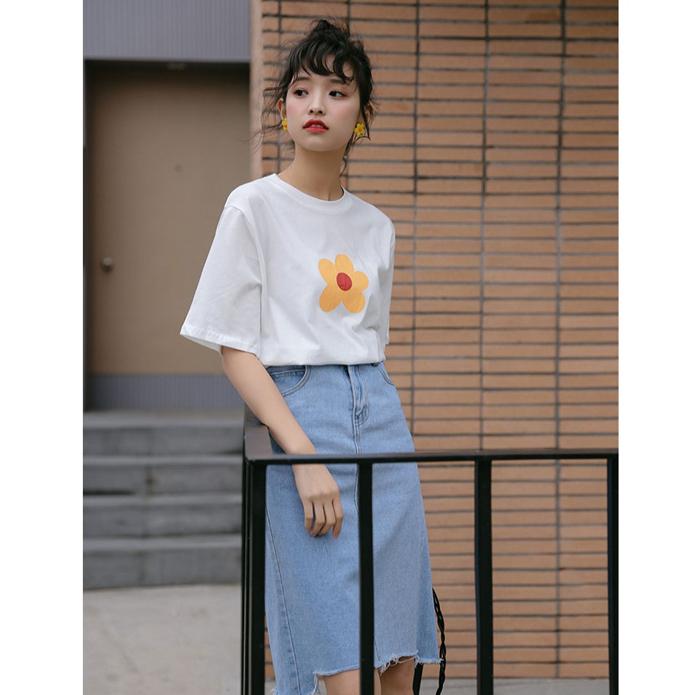 Áo thun tay lỡ vải Cotton form rộng oversize-ATN002