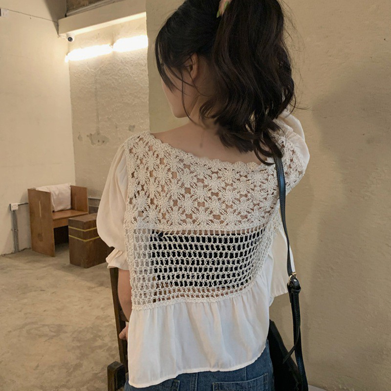 Áo nữ tay ngắn cổ chữ v thời trang quyến rũ