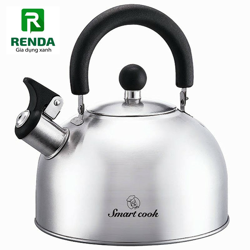 Ấm nấu nước inox 304 dung tích 2.5L Elmich Smartcook SM-3372 có còi báo sôi, dùng được trên tất cả các bếp