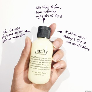 (có sẵn) sửa rửa mặt purity các loại