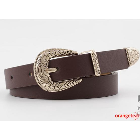 Dây thắt lưng phong cách đường phố cổ điển thời trang sang trọng dành cho nữ