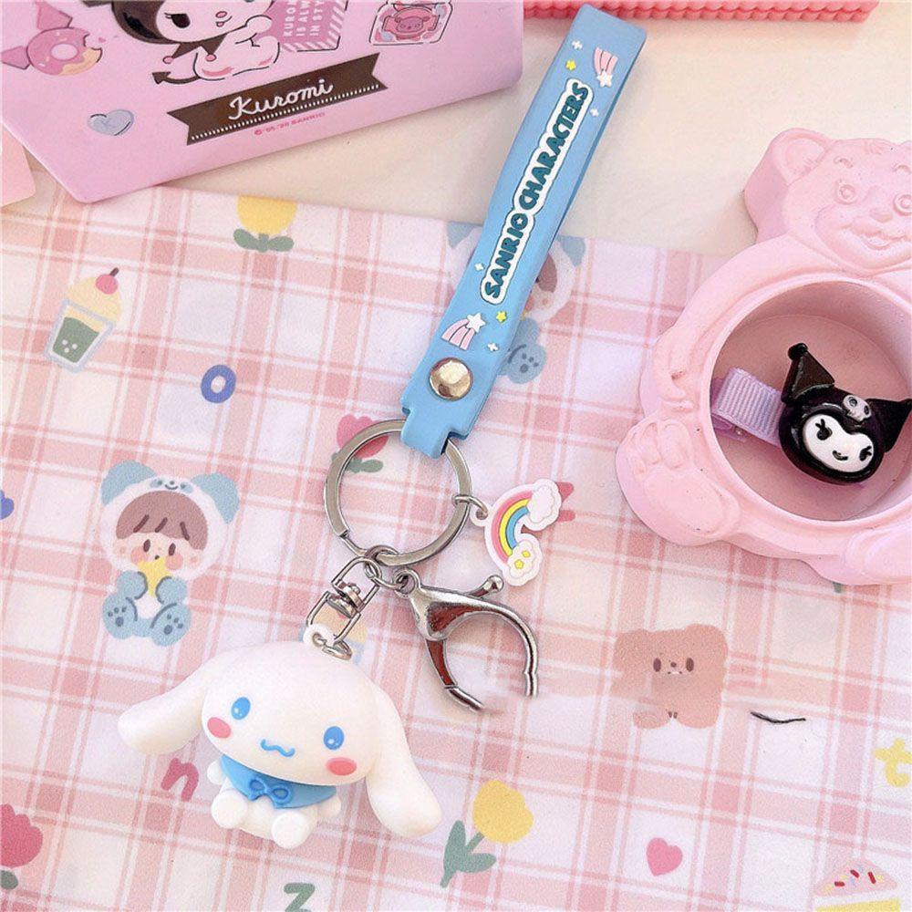 Móc Khóa Silicon Hình Kuromi My Melody Cinnamoroll Dễ Thương charms