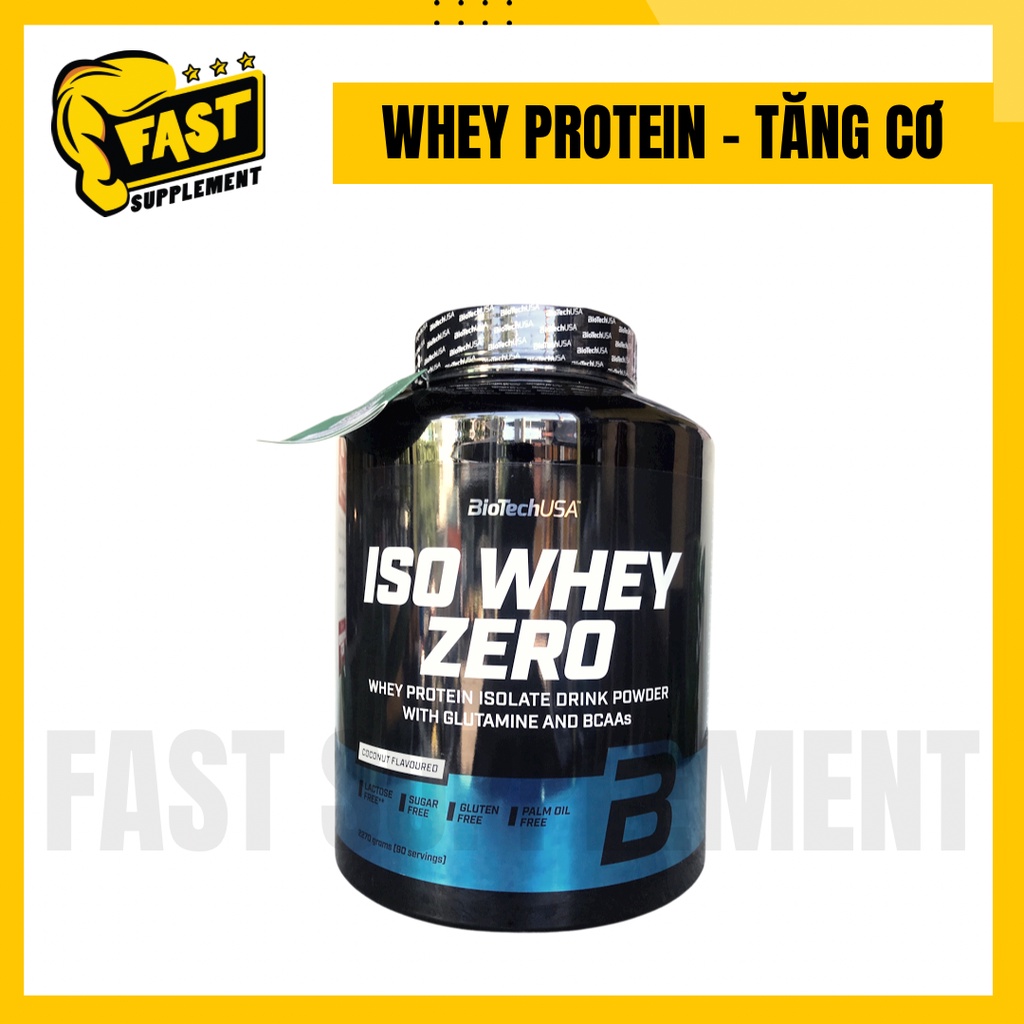 WHEY PROTEIN ISO WHEY ZERO - BIOTECH USA - HỖ TRỢ PHÁT TRIỂN CƠ BẮP 71 LẦN DÙNG