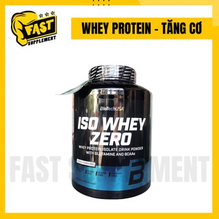 Whey protein iso whey zero - biotech usa - hỗ trợ phát triển cơ bắp 71 lần dùng