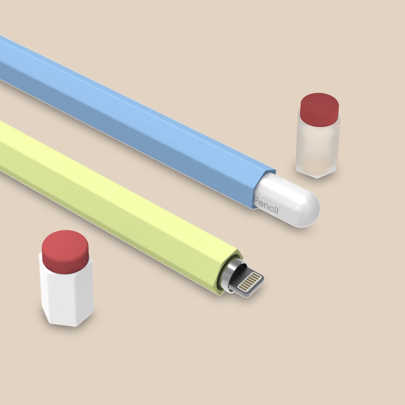 Vỏ Bảo Vệ Bút Cảm Ứng Apple Pencil Thế Hệ 1 2 Bằng Silicon Siêu Mỏng Tiện Dụng