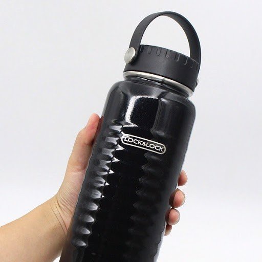 LHC4163BLK - Bình giữ nhiệt Lock&Lock Wave Handle 900ml - Màu đen