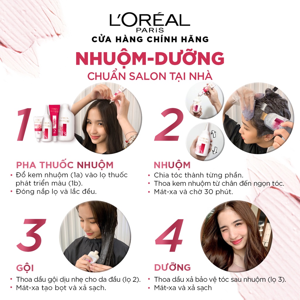 Màu nhuộm dưỡng tóc phủ bạc L'Oreal Paris Excellence Crème 172ml